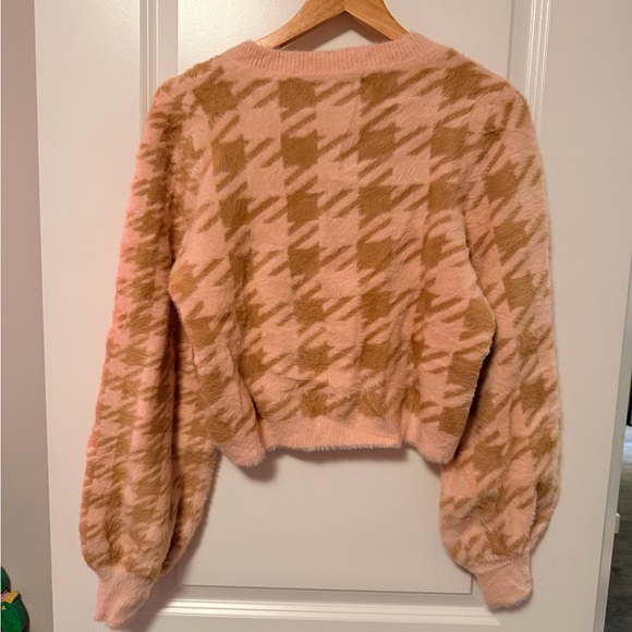 NWT For Love And Lemons Cher Cardigan in Pink Size Large - Picture 7 of 8